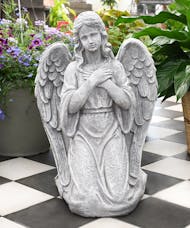 Kneeling Angel Garden Stone
