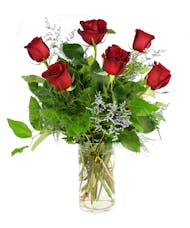 Half Dozen Roses - Color Options Available